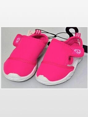 New Wave Zone Water Shoes Girls Size 6 Toddlers Pink White Mesh Kids NWT